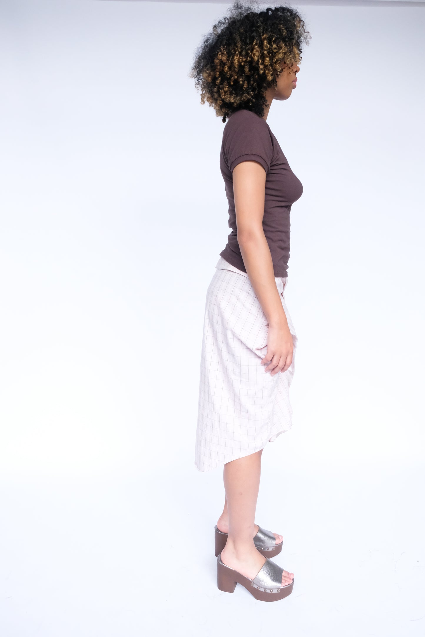 RAYA x Velvet Tower Button Down Skirt