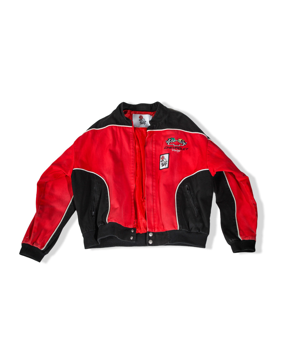 Hot Bones x Raya Chevrolet Red Racing Faded Jacket