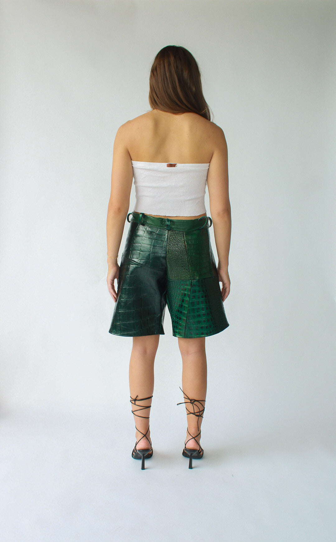1/1 HofR Green Leather Deadstock Shorts