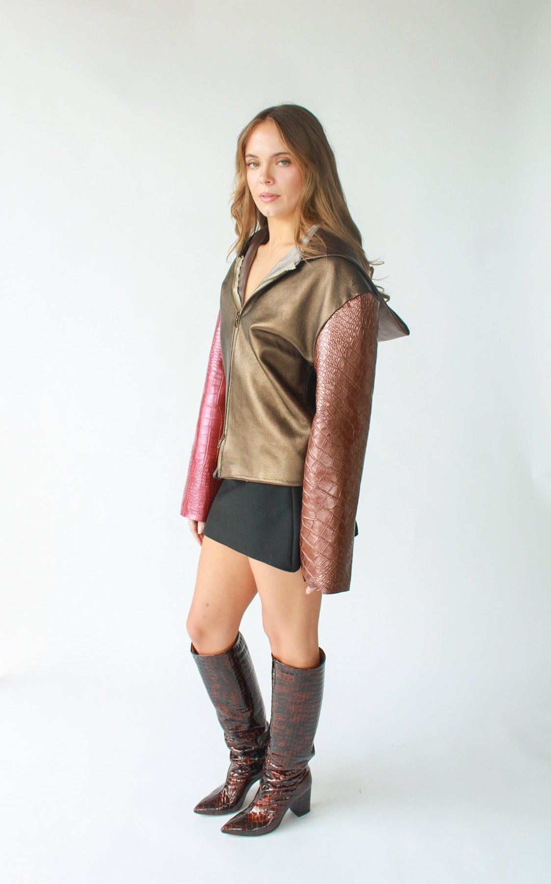 1/1 HofR Leather Jacket with Hood