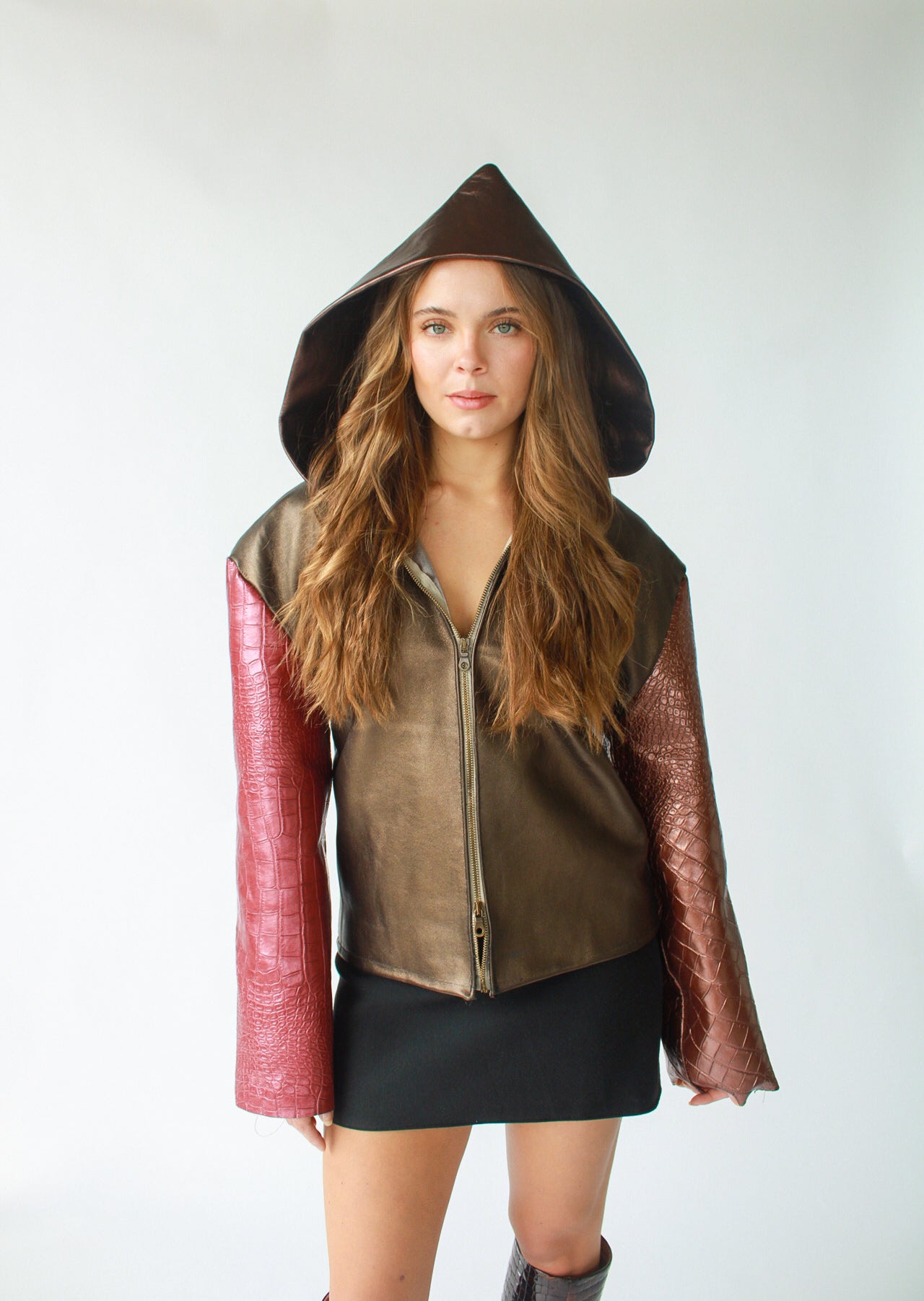 1/1 HofR Leather Jacket with Hood