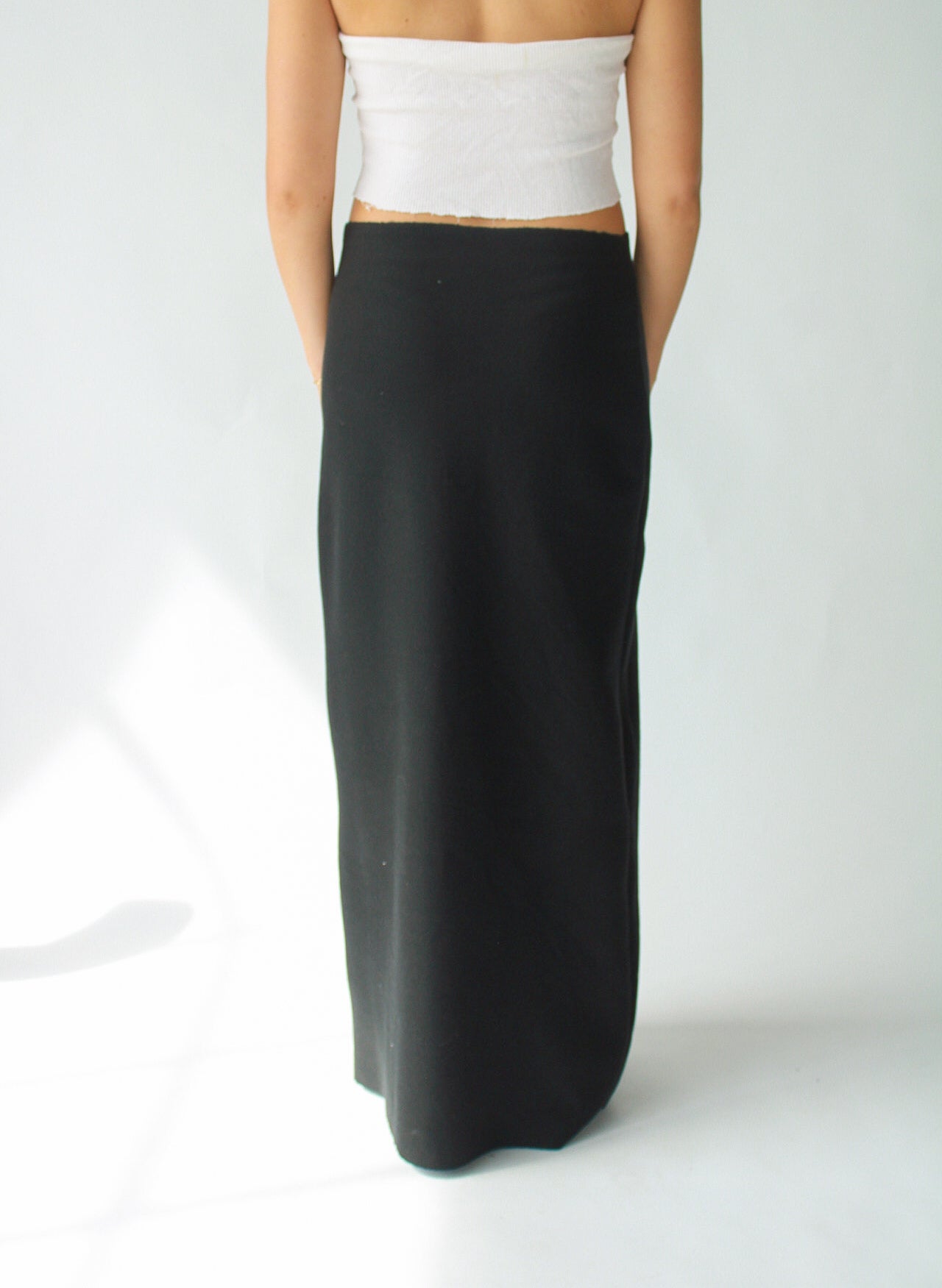 Cotton Fleece Maxi Skirt