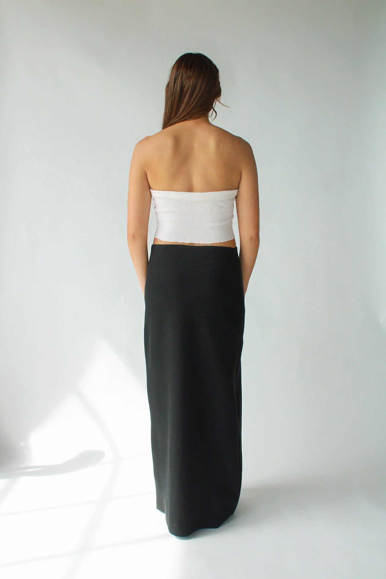 Cotton Fleece Maxi Skirt