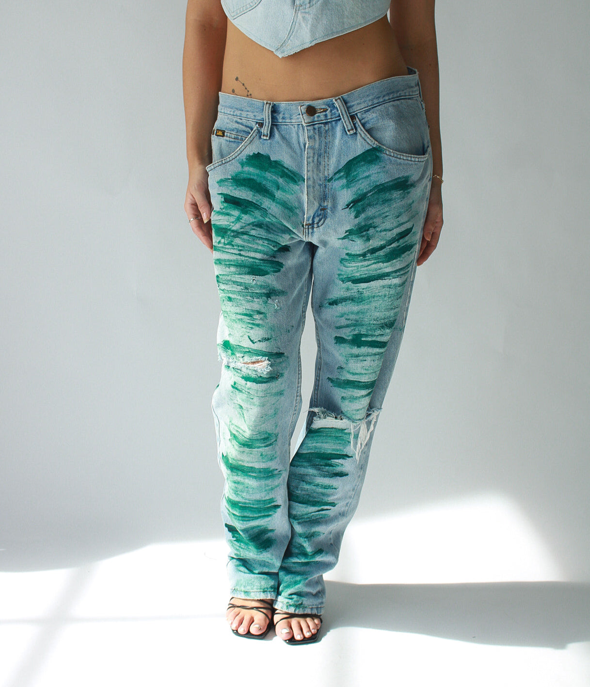 Vintage Painted Denim