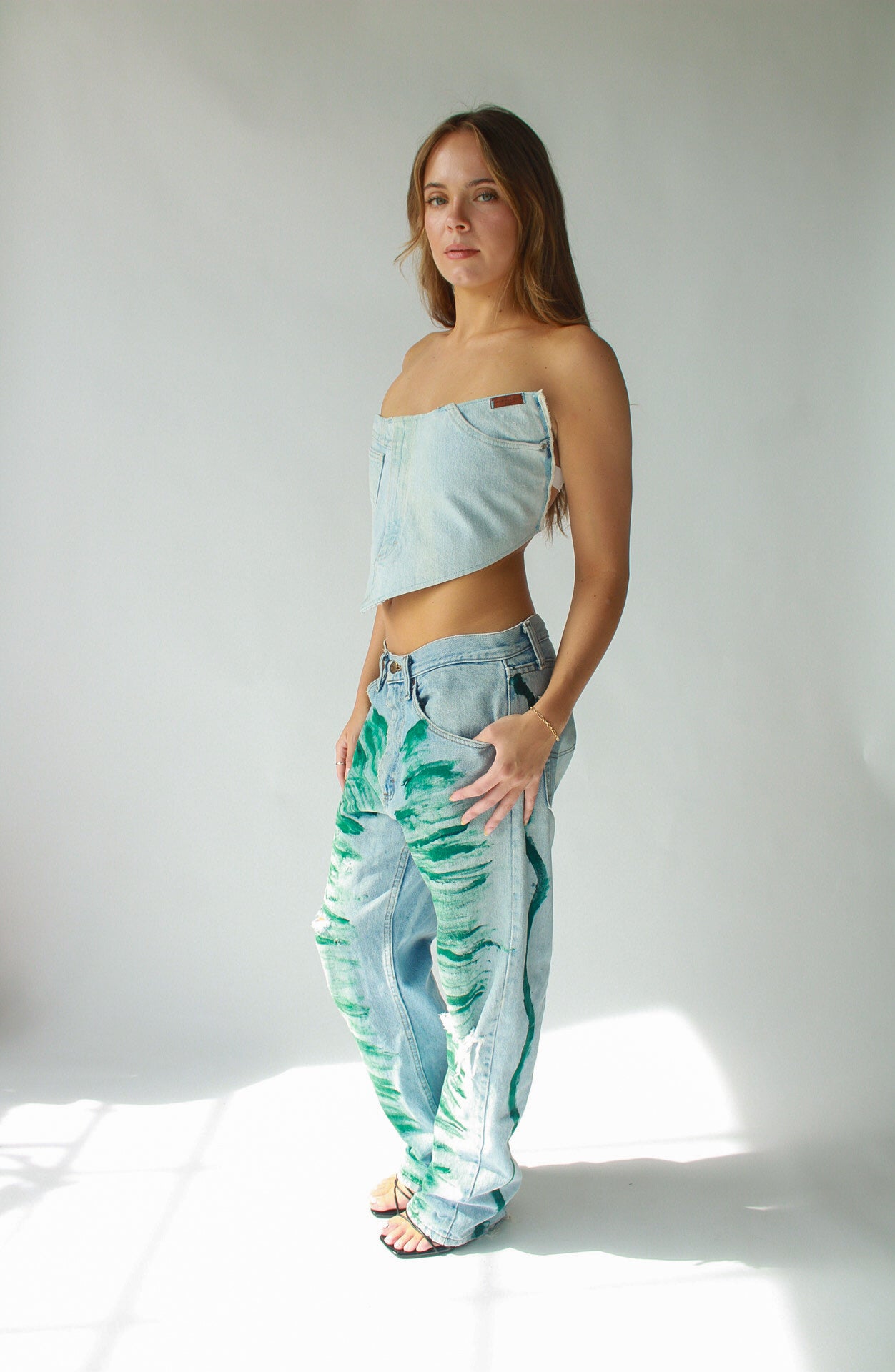 Vintage Painted Denim