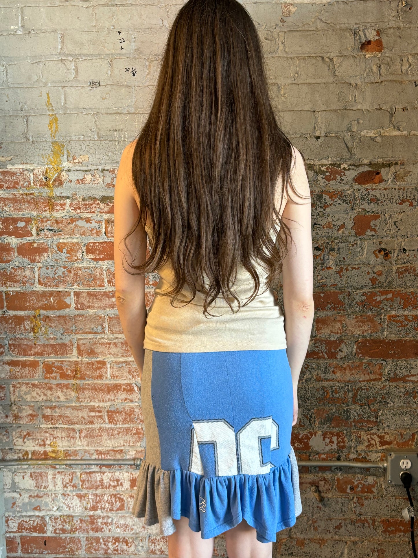 Detroit Lions Mini Skirt Grey Flare