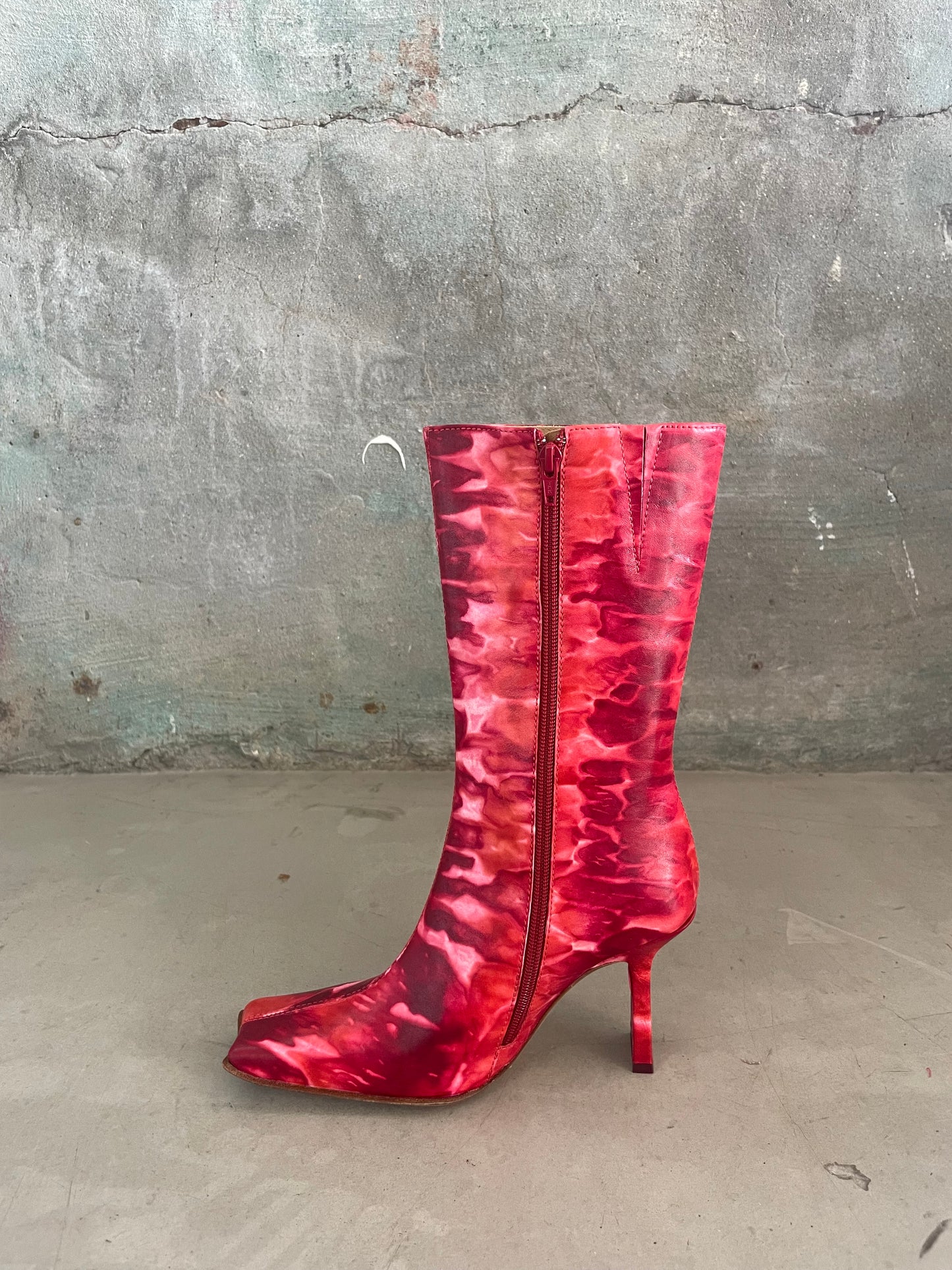 Noor Red Boots