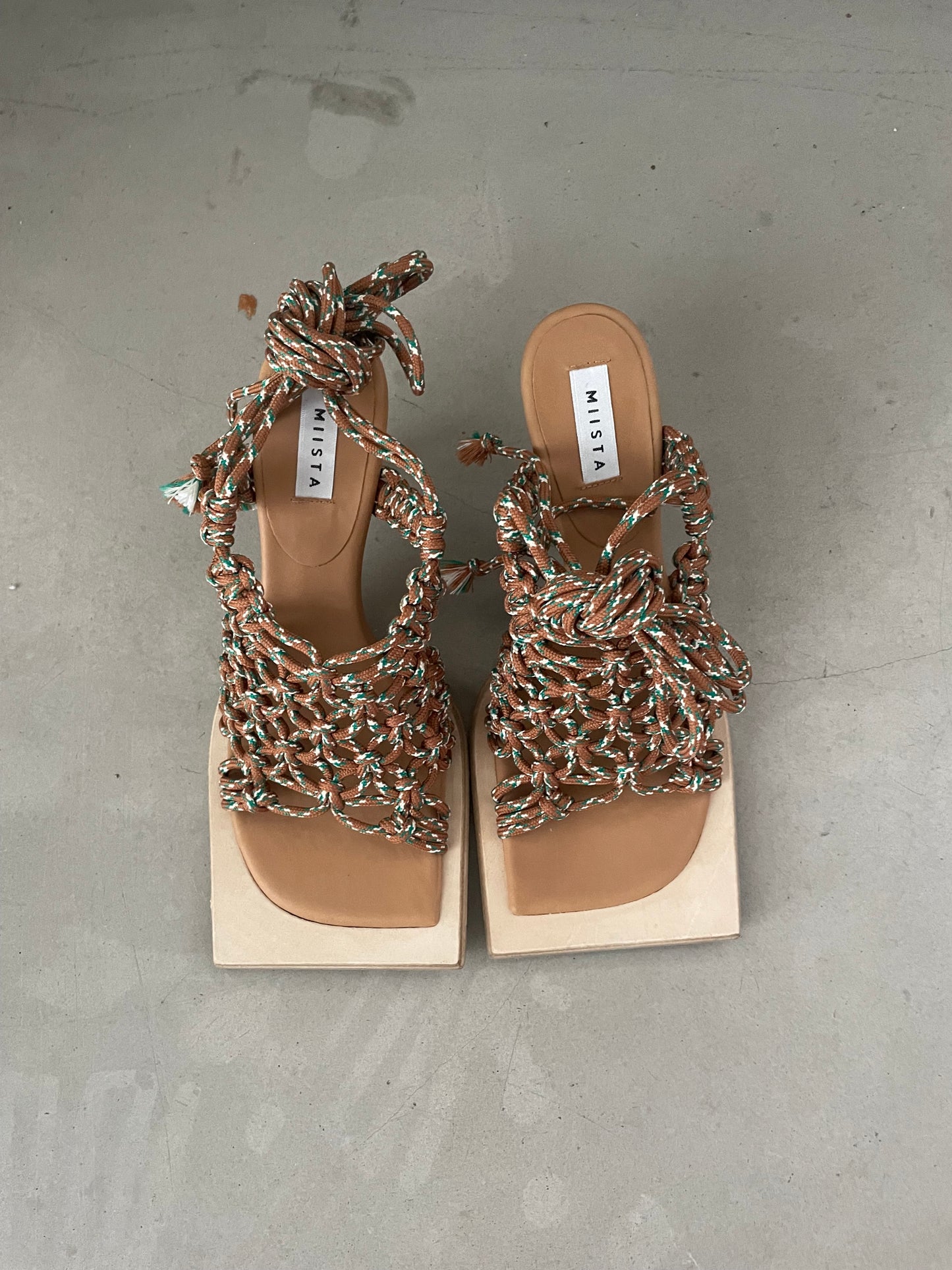 Miista Sundray Amber & Monte Carlo Green Sandals