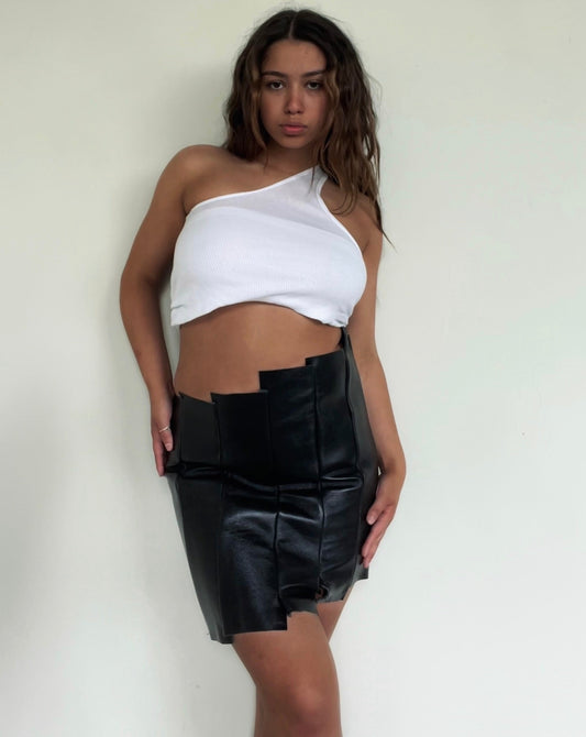 Skyline Leather Skirt