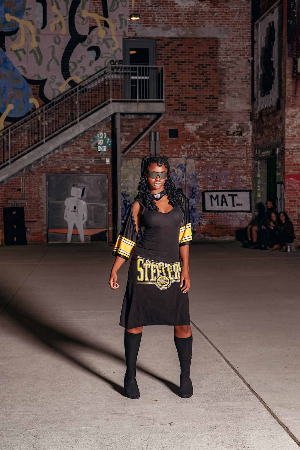 Pittsburgh Steelers Reworked Demi Long Skort