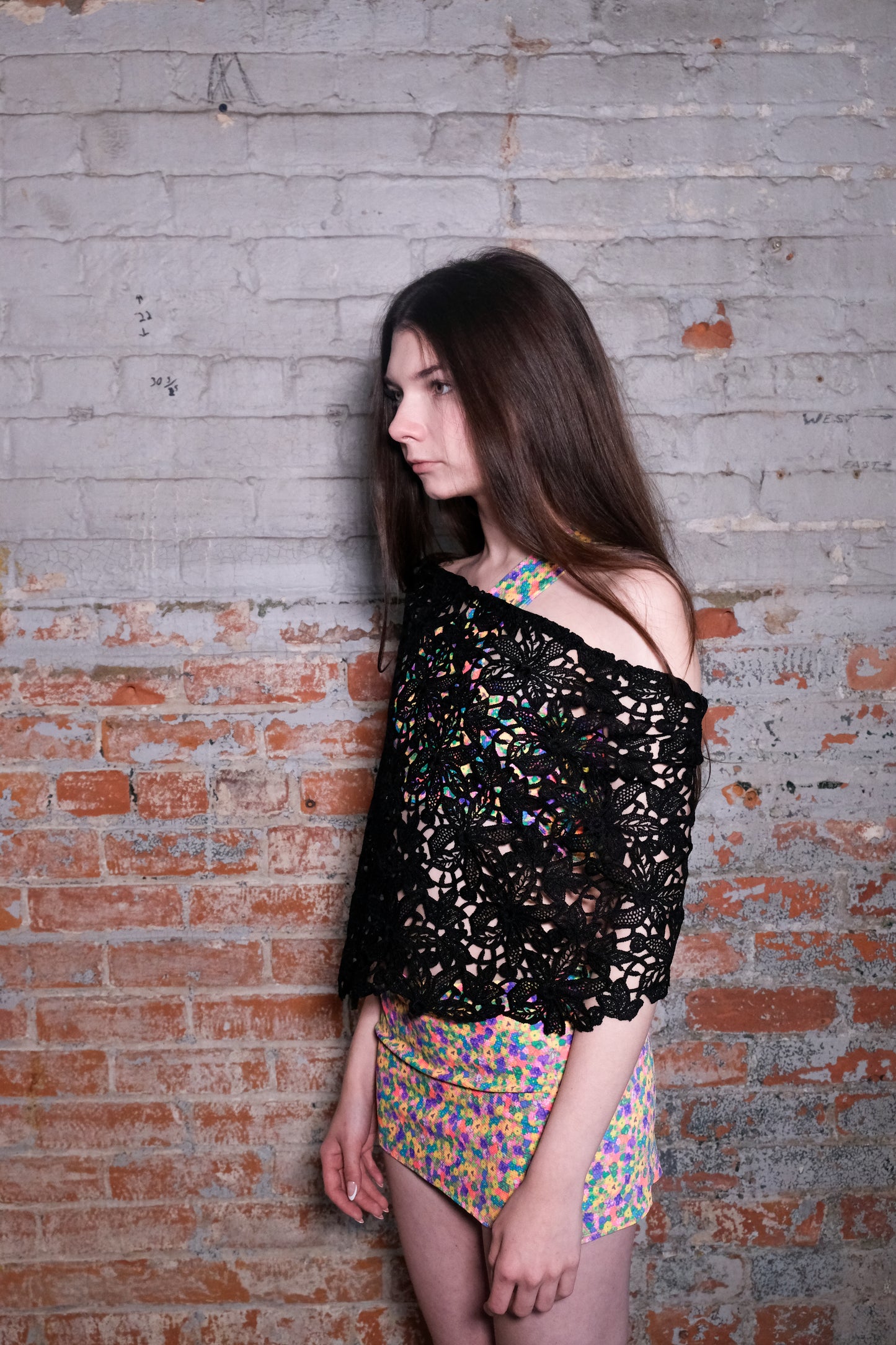 Black Crochet Sarong