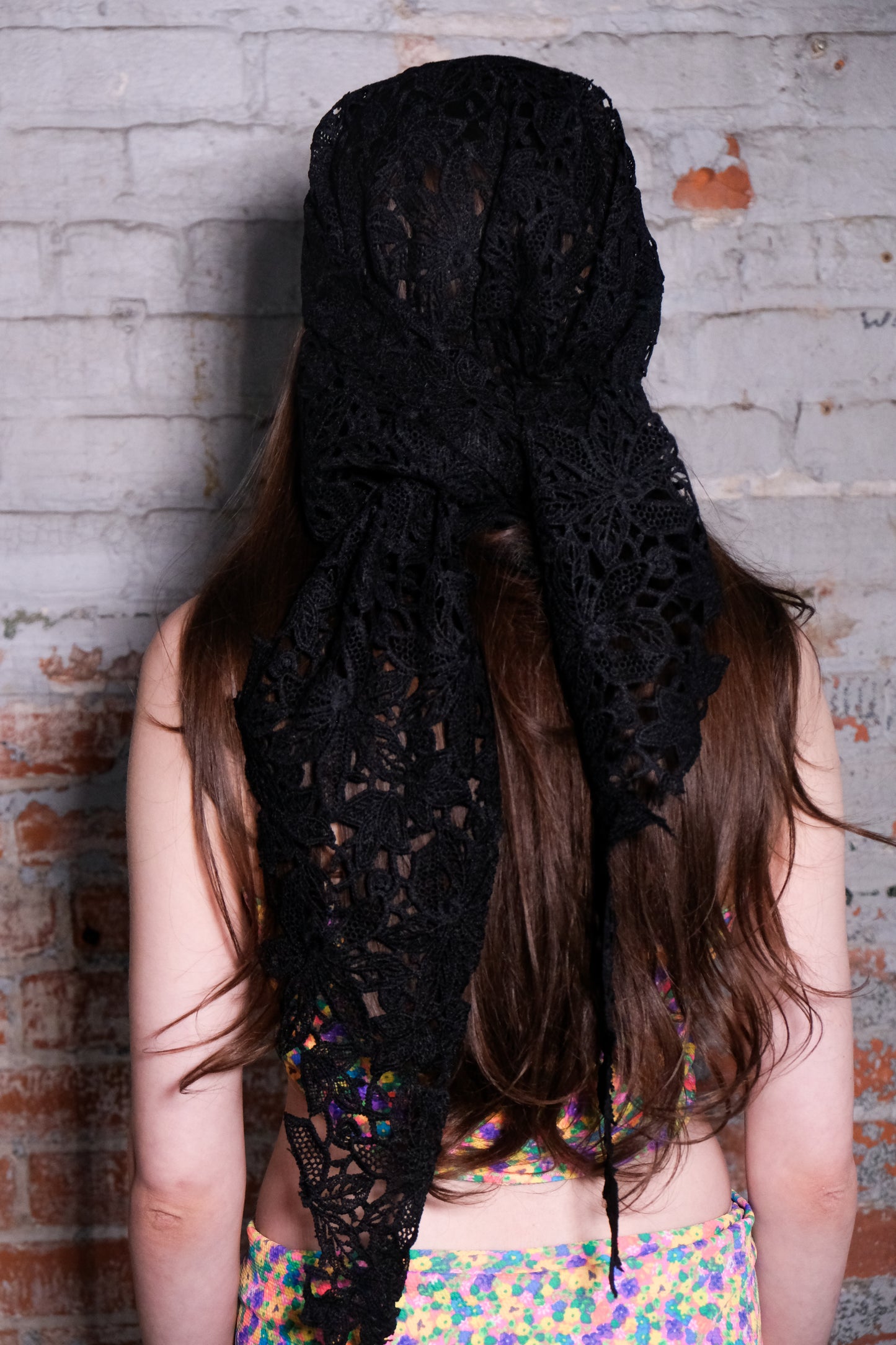 Black Crochet Sarong