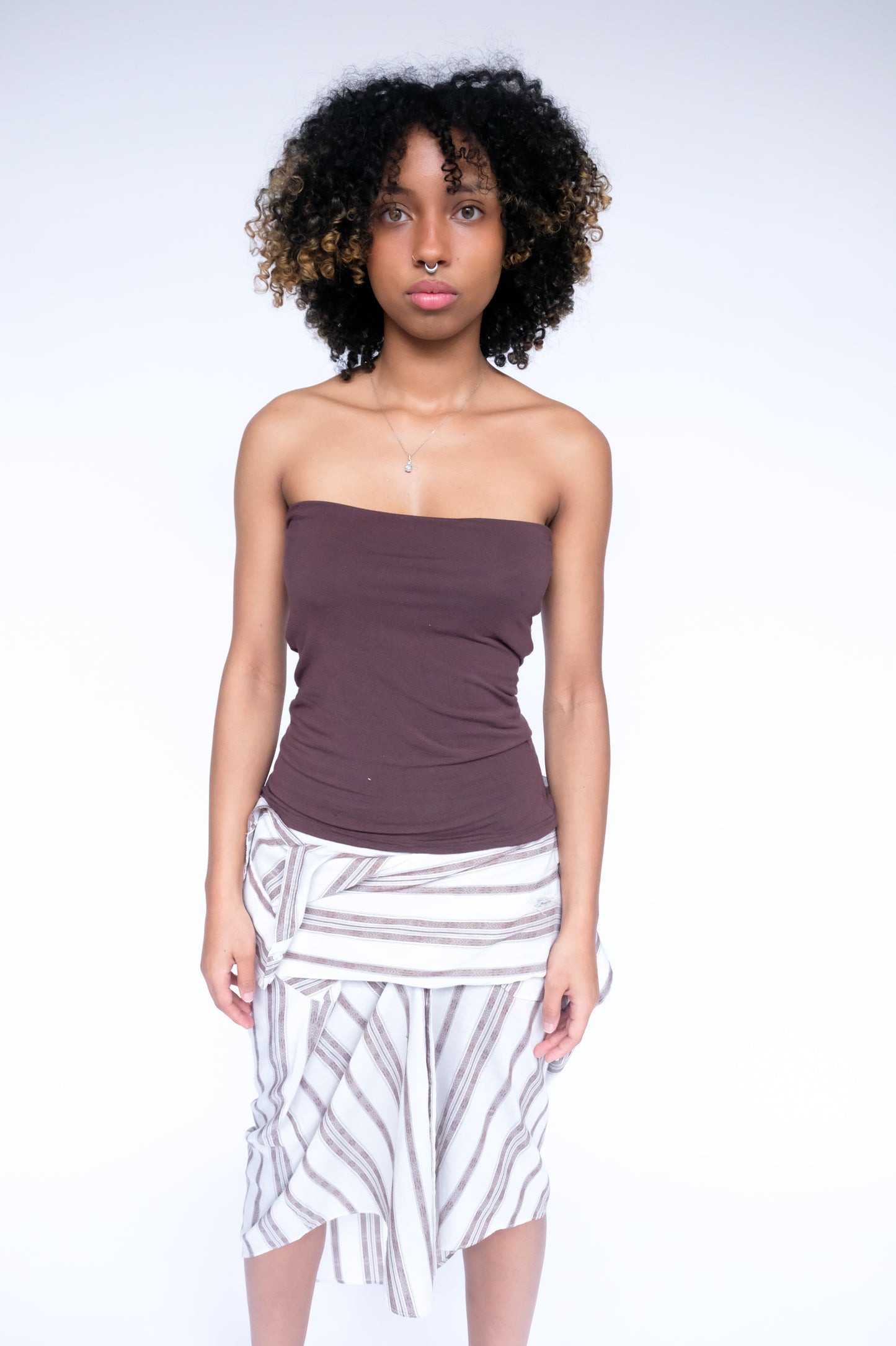 RAYA x Velvet Tower Button Down Skirt