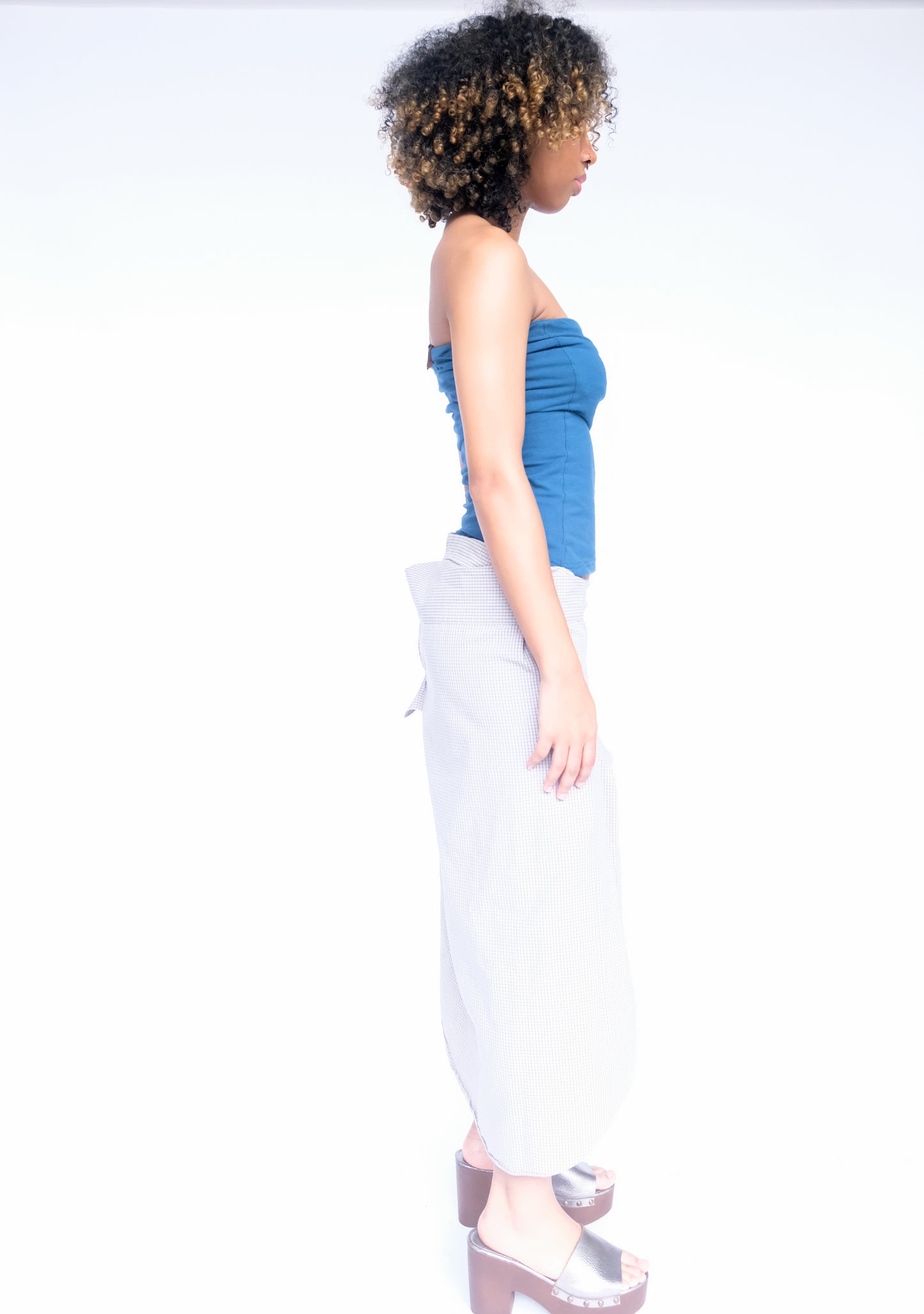 RAYA x Velvet Tower Button Down Skirt