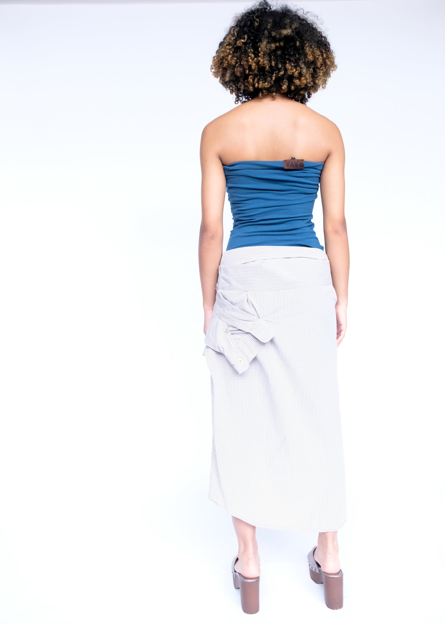 RAYA x Velvet Tower Button Down Skirt