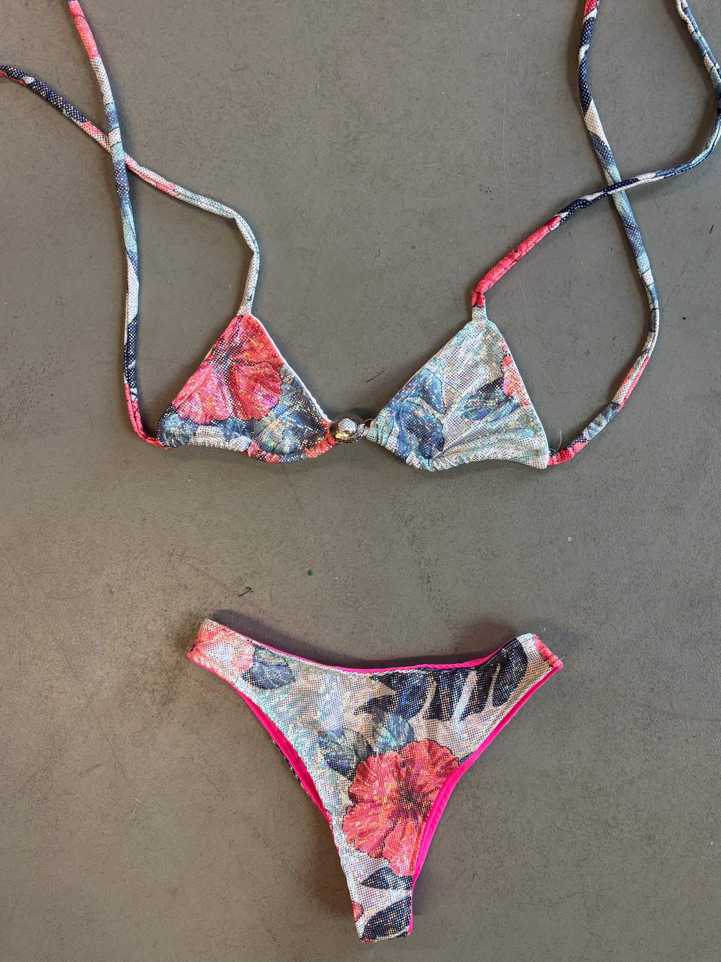 Blue sparkle bikini