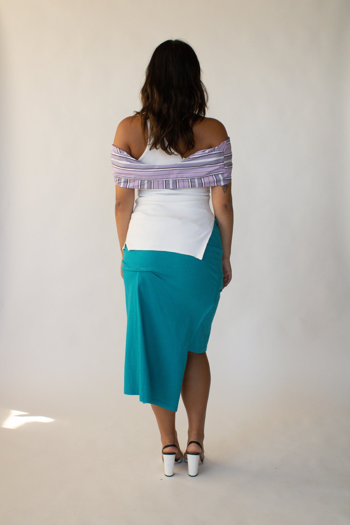 Turquoise Raya Logo T skirt