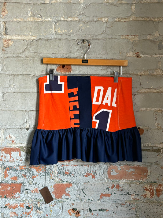 Detroit Tigers Mini Skirt Navy Flare
