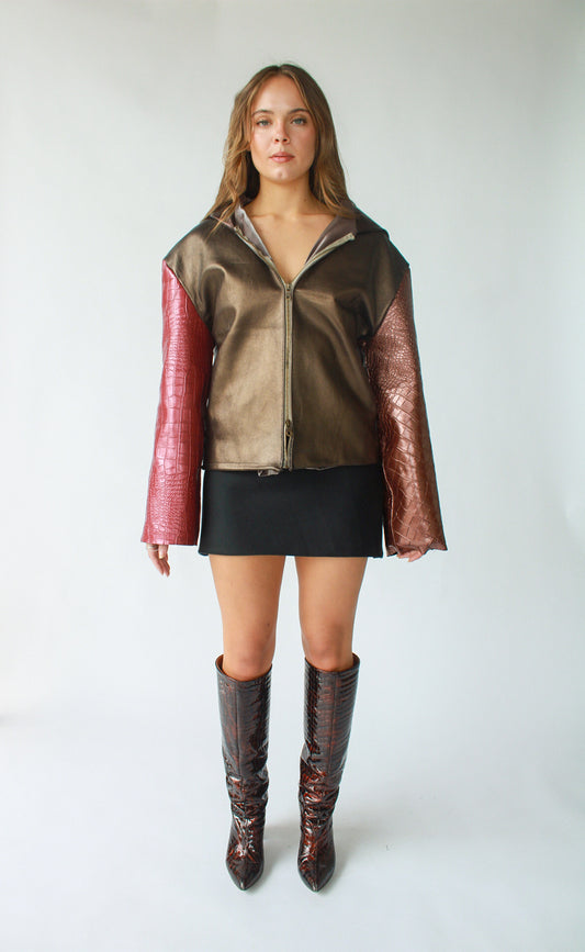 1/1 HofR Leather Jacket with Hood
