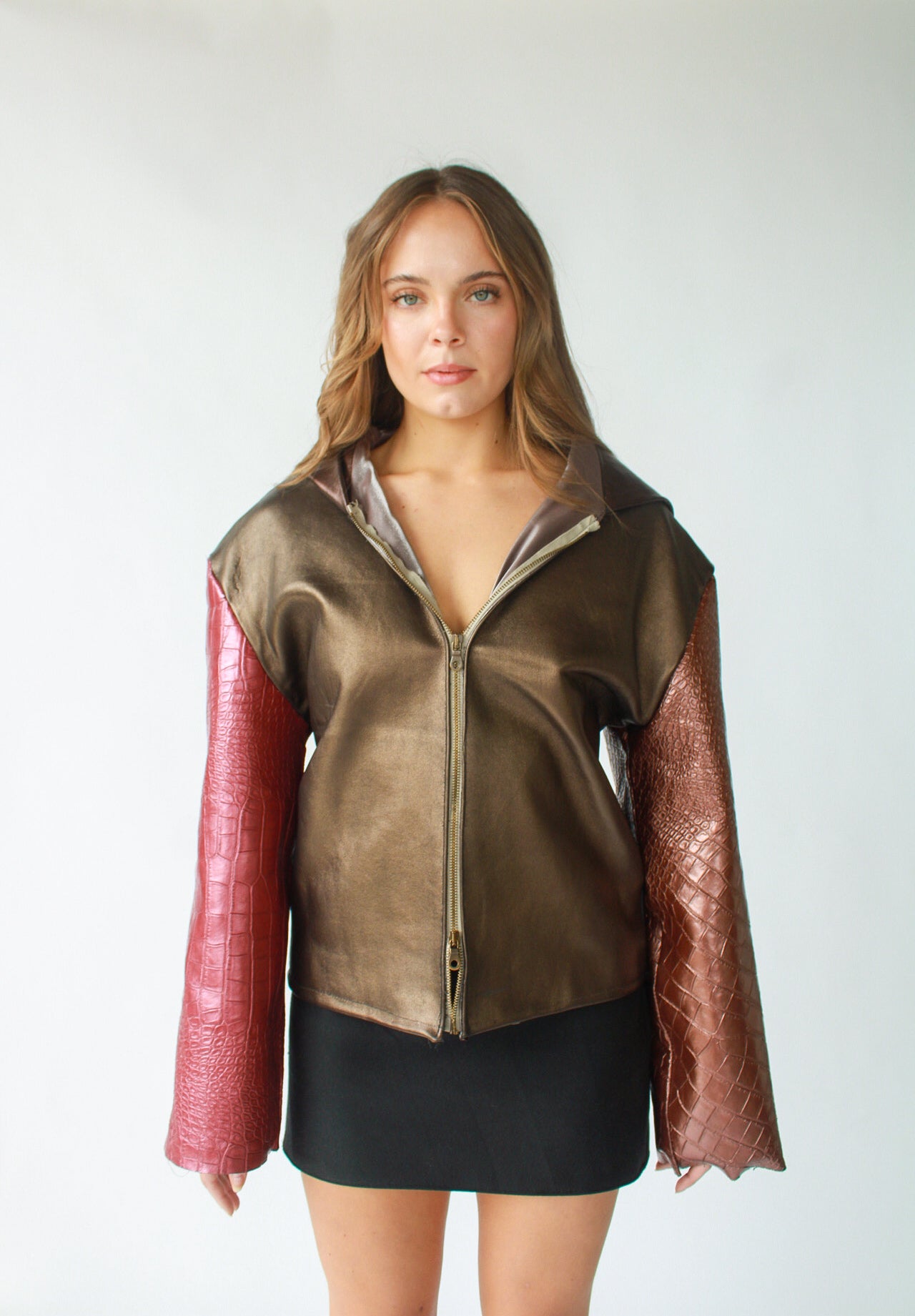 1/1 HofR Leather Jacket with Hood