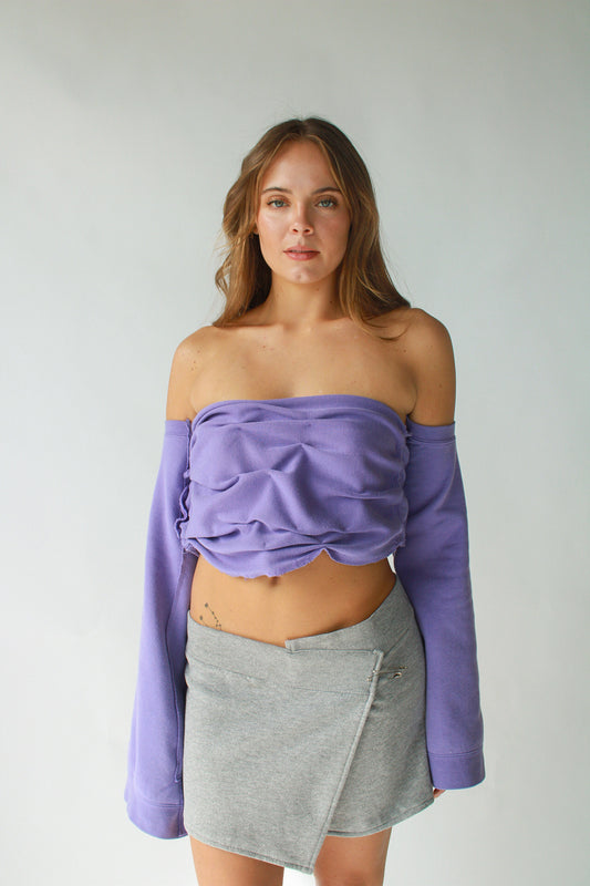 1/1 HofR Anna Purple Sweater Top w/ Sleeves