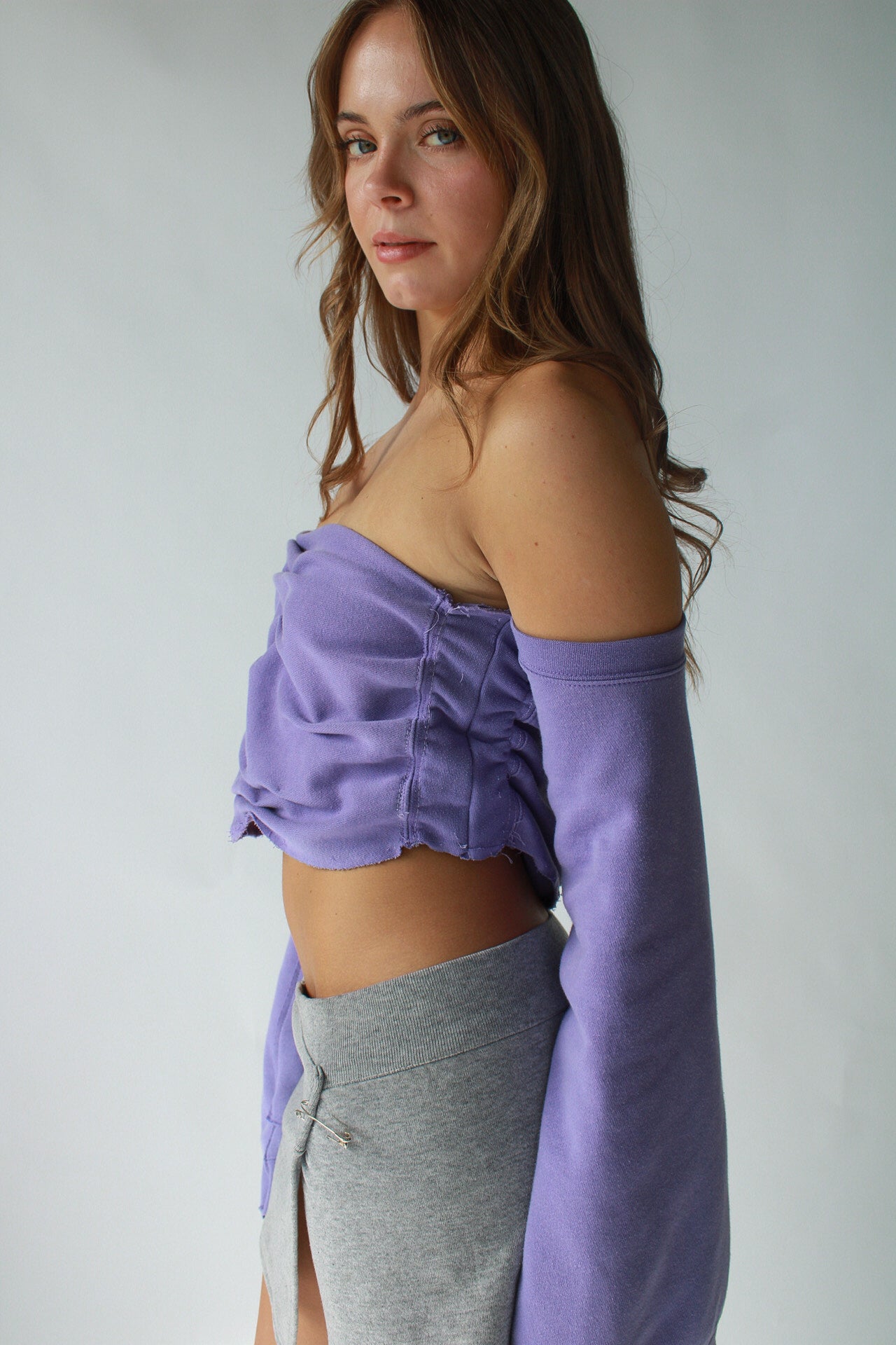 1/1 HofR Anna Purple Sweater Top w/ Sleeves