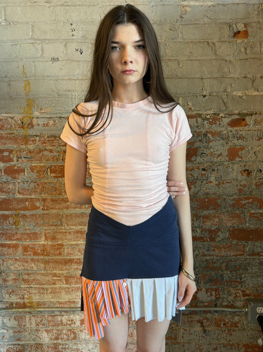 Detroit Tigers Up-cycled Pleated Skirt
