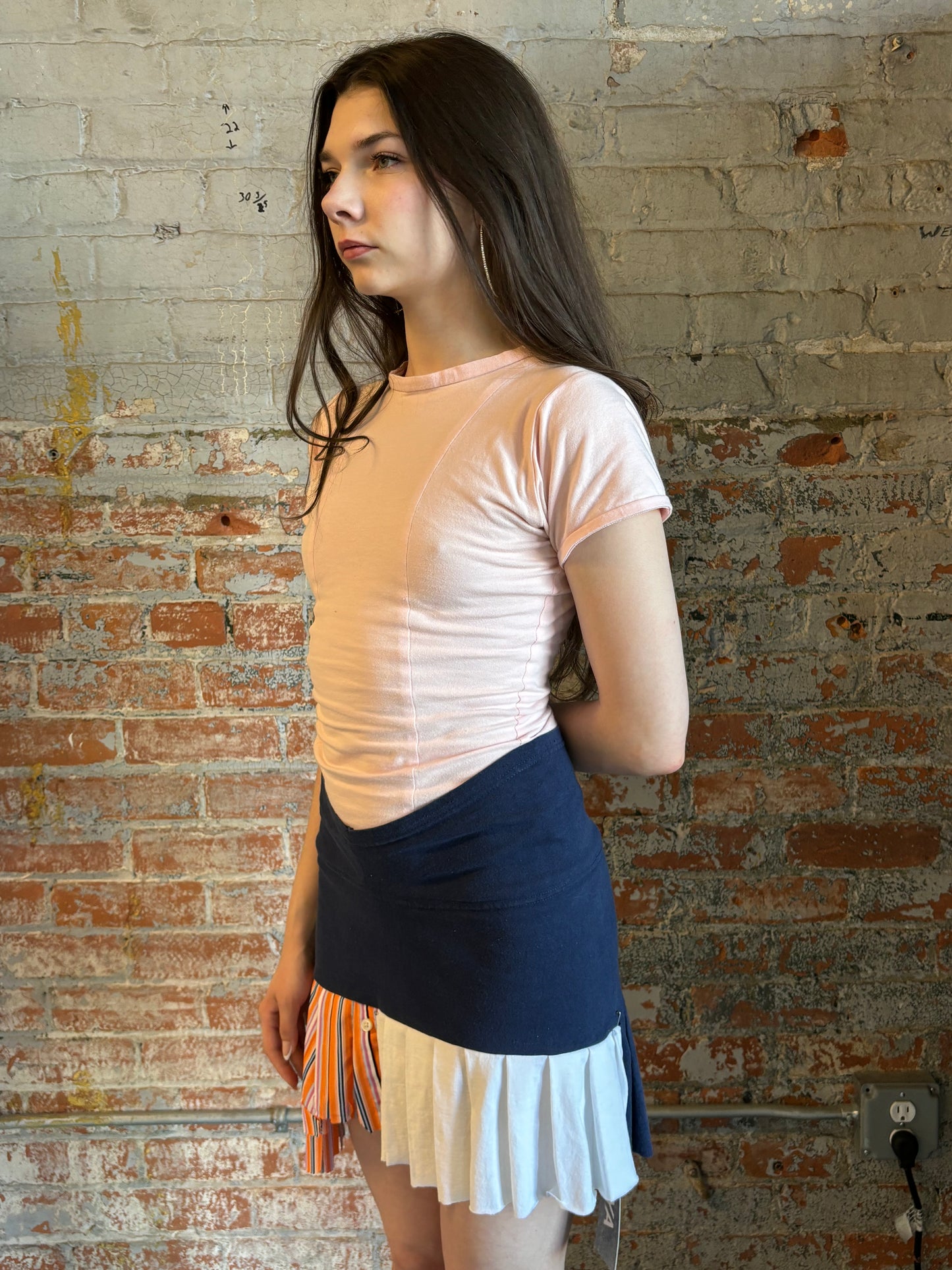 Detroit Tigers Up-cycled Pleated Skirt