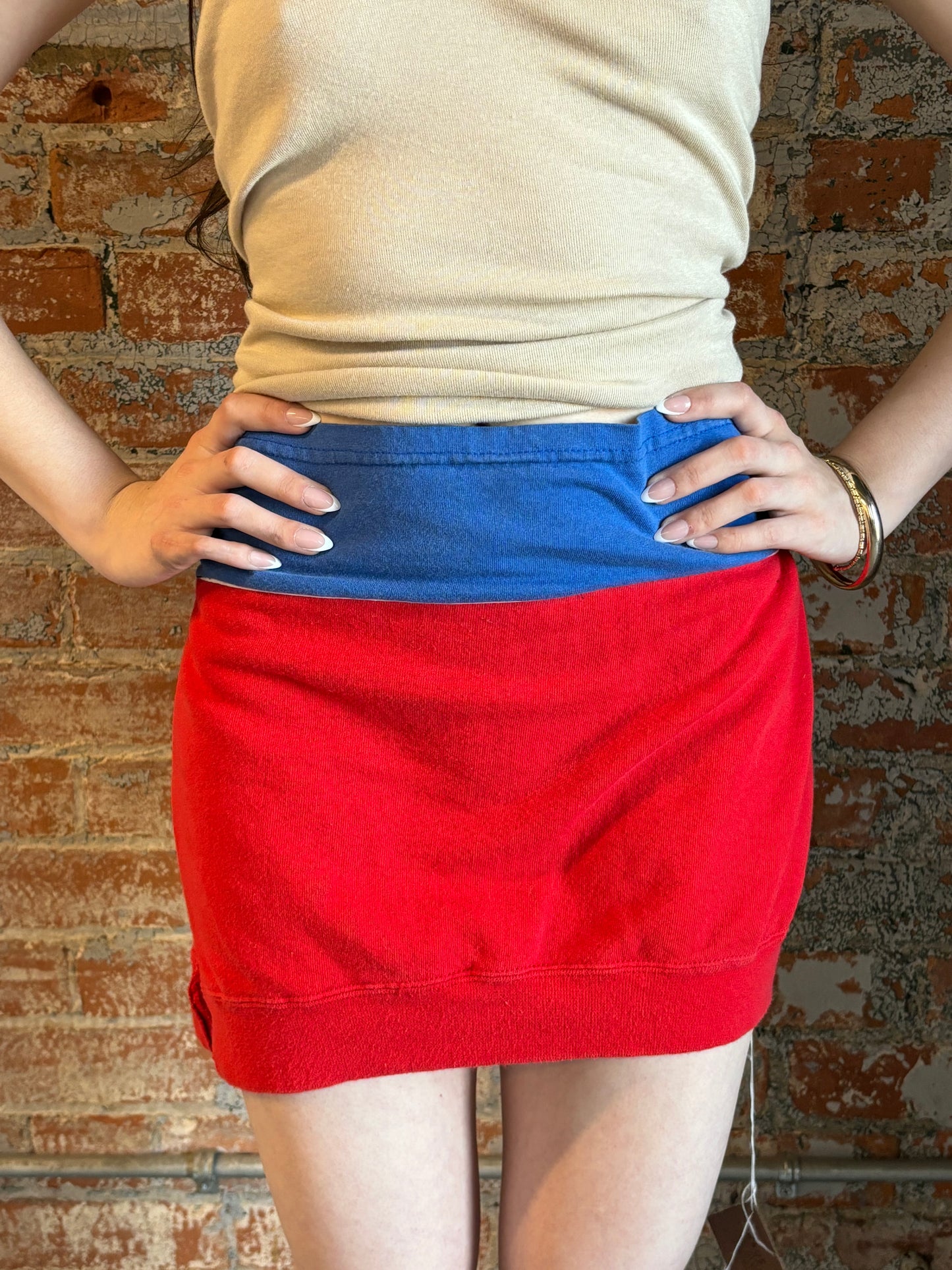 Detroit Pistons Up-cycled Sweat Skirt