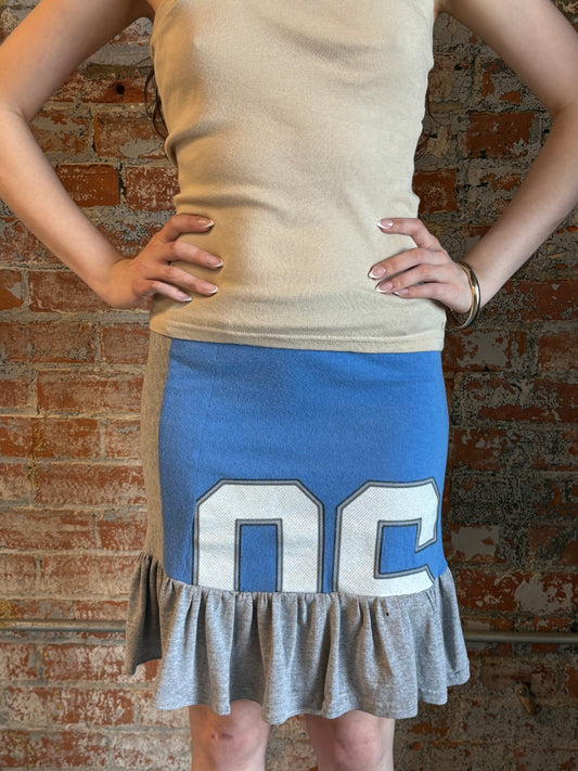 Detroit Lions Mini Skirt Grey Flare