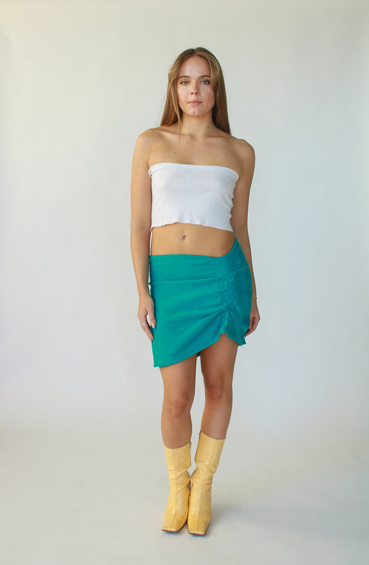 Turquoise Sweat Skirt