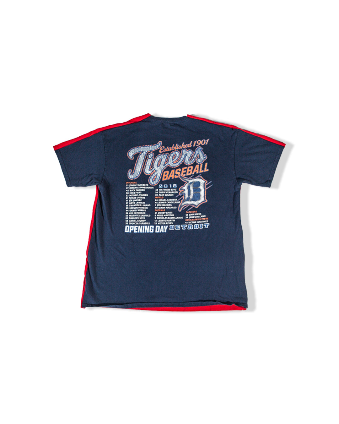 Mens Redwings/Tigers Reworked T