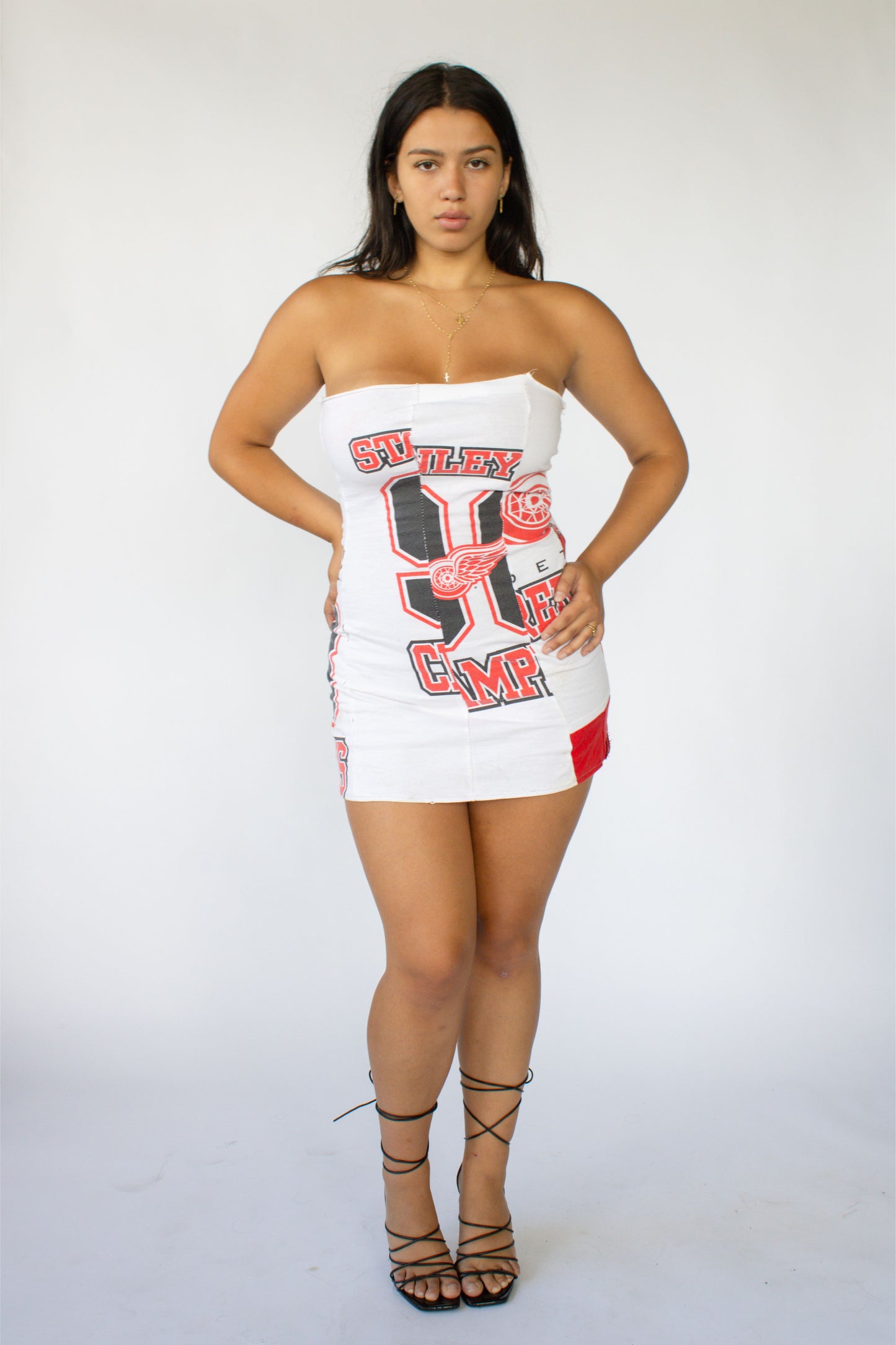 Red Wings Mini Tube Dress