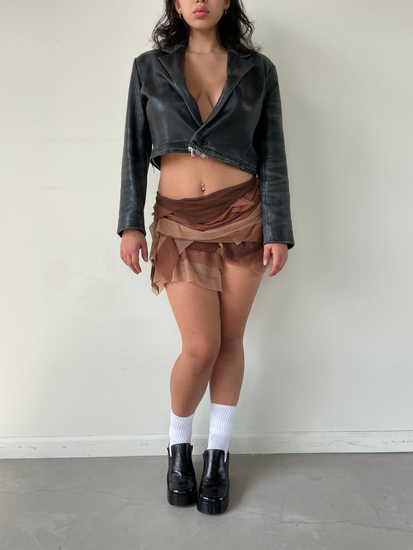 Mini Mesh Scrap Skirt