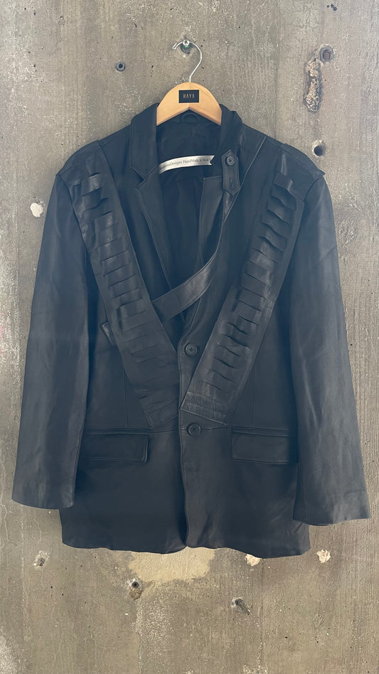 Keiko Koakutsu Constructed Leather Jacket